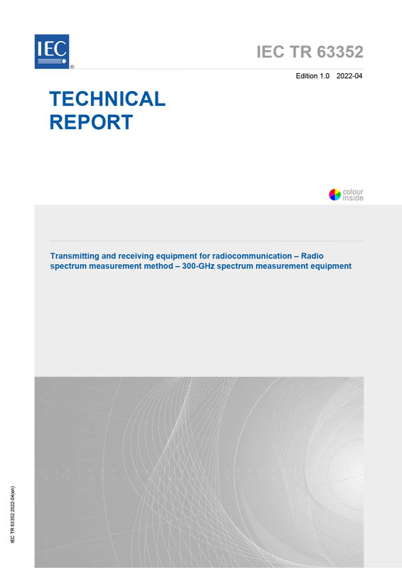Cover IEC TR 63352:2022